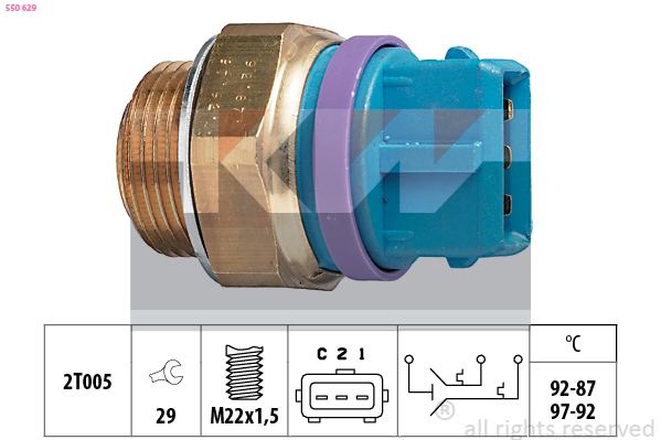 KW Temperatuurschakelaar 550 629