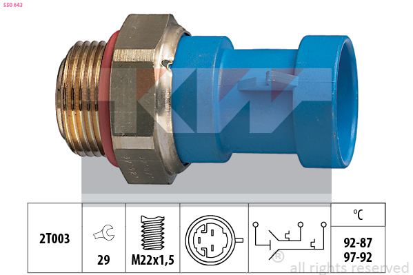 KW Temperatuurschakelaar 550 643