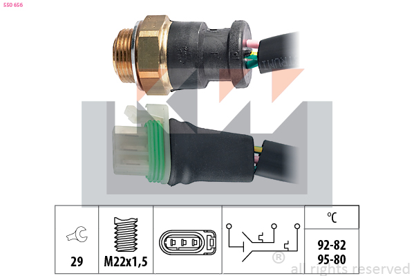 KW Temperatuurschakelaar 550 656