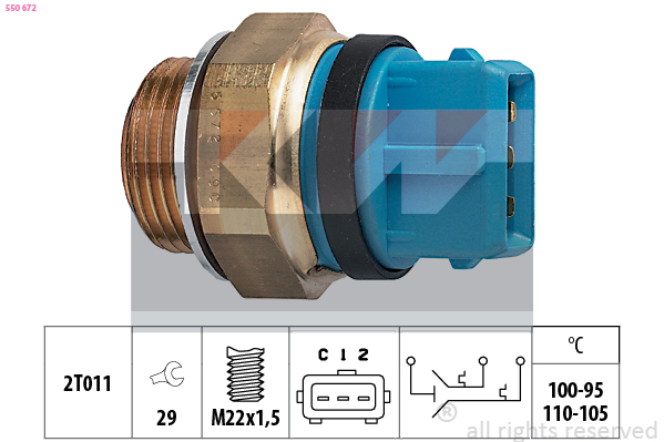KW Temperatuurschakelaar 550 672