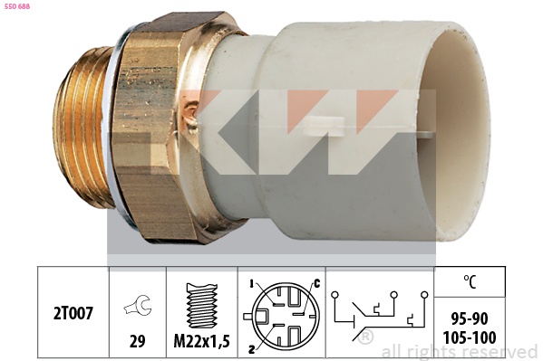 KW Temperatuurschakelaar 550 688