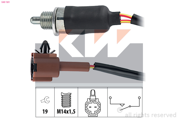 KW Achteruitrijlichtschakelaar 560 181