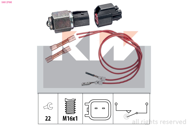 KW Achteruitrijlichtschakelaar 560 276K