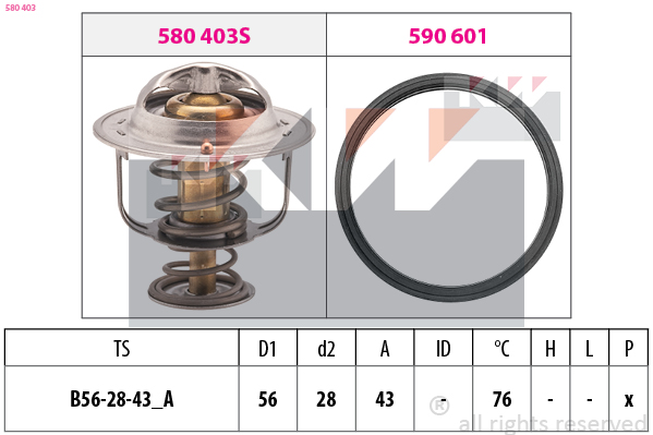 KW Thermostaat 580 403