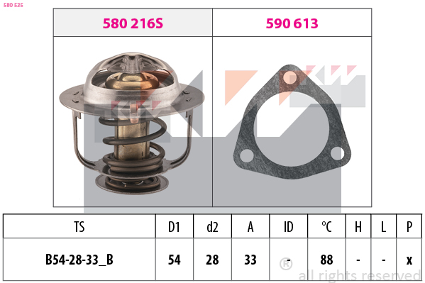 KW Thermostaat 580 535