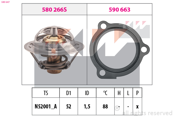 KW Thermostaat 580 647