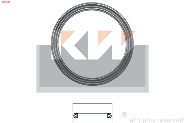 KW Thermostaat pakking 590 709