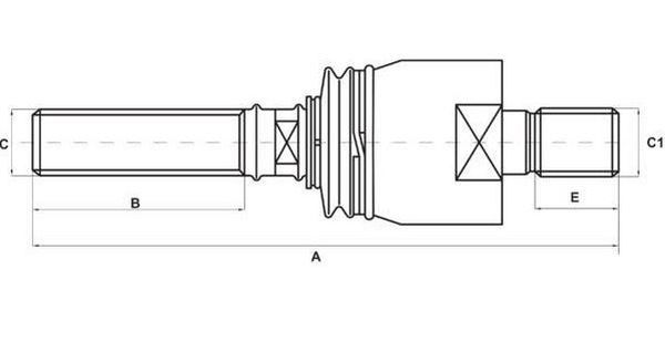 S-TR Axiaal gewricht / spoorstang STR-11A109