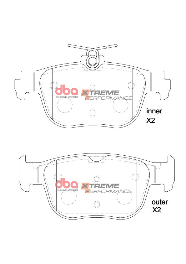 Dba Australia Remblokkenset, schijfrem DB15092XP