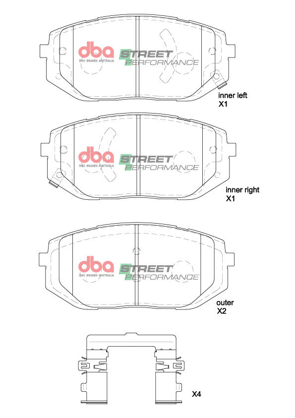 Dba Australia Remblokkenset, schijfrem DB2647SP