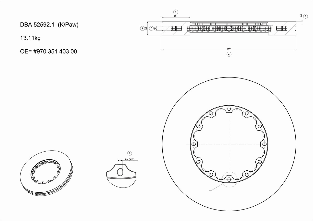 Dba Australia Remschijven HIGH PERFORMANCE DBA52592.1S