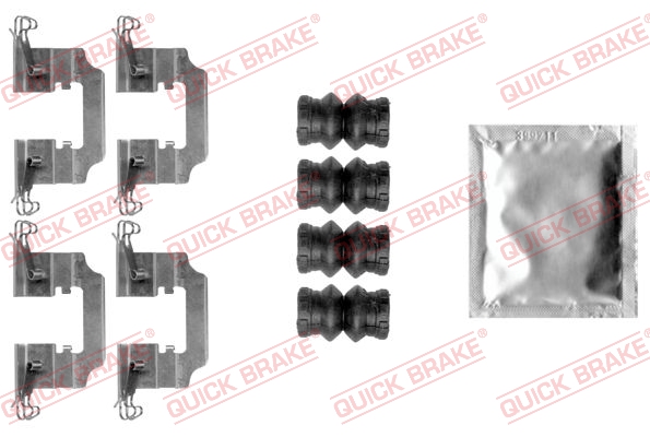 Quick Brake Rem montageset 109-0008