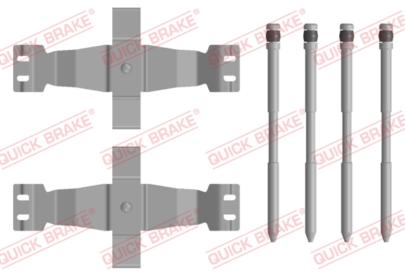 Quick Brake Rem montageset 109-0122