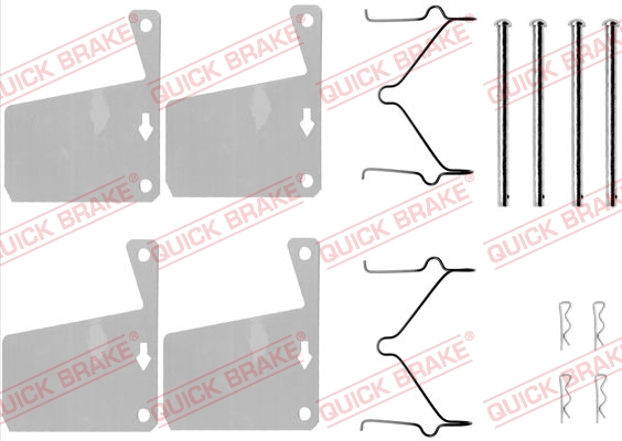 Quick Brake Rem montageset 109-0960