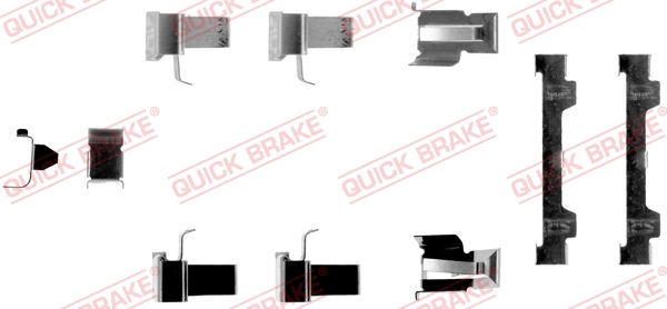 Quick Brake Rem montageset 109-1058