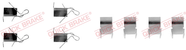 Quick Brake Rem montageset 109-1060