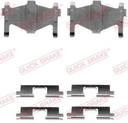 Quick Brake Rem montageset 109-1136