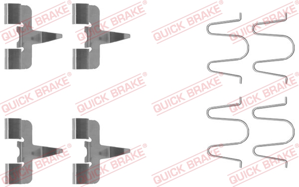 Quick Brake Rem montageset 109-1207