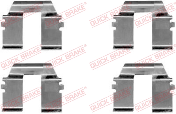 Quick Brake Rem montageset 109-1232