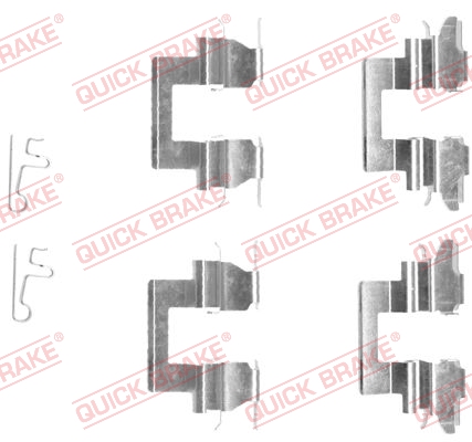 Quick Brake Rem montageset 109-1608