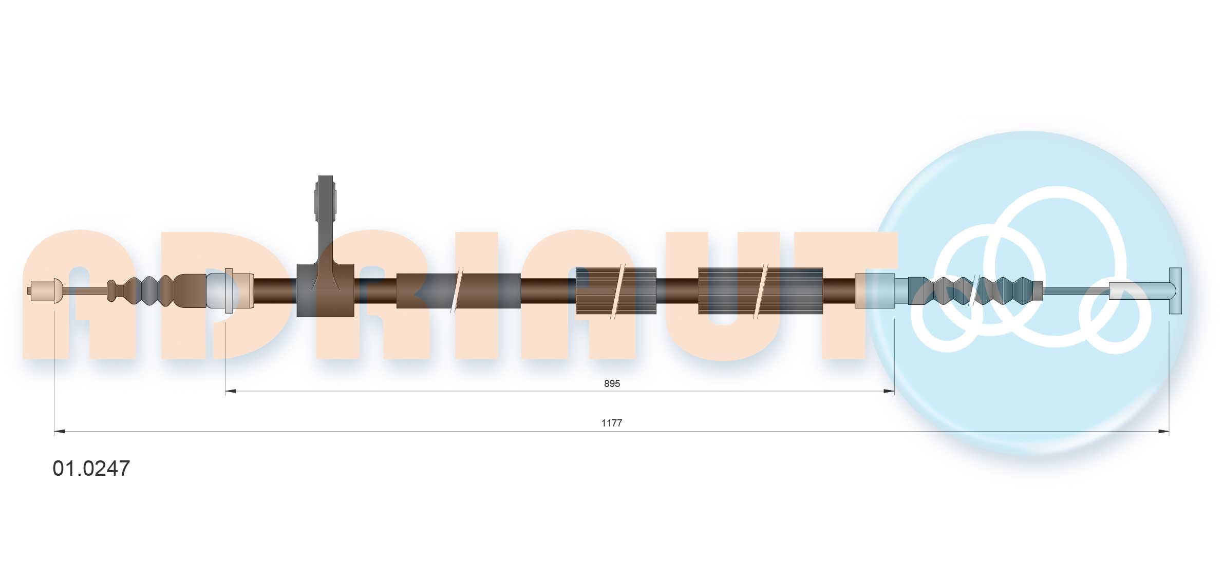 Adriauto Handremkabel 01.0247
