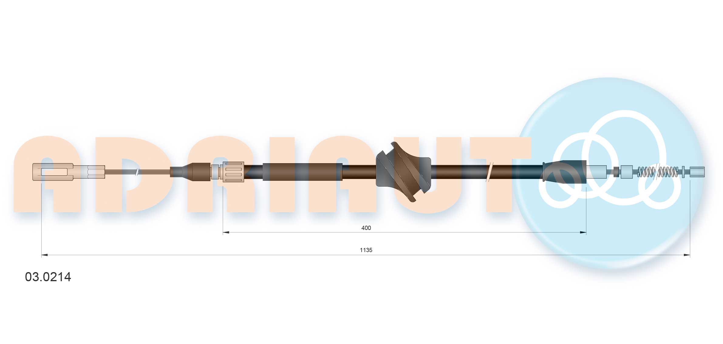Adriauto Handremkabel 03.0214