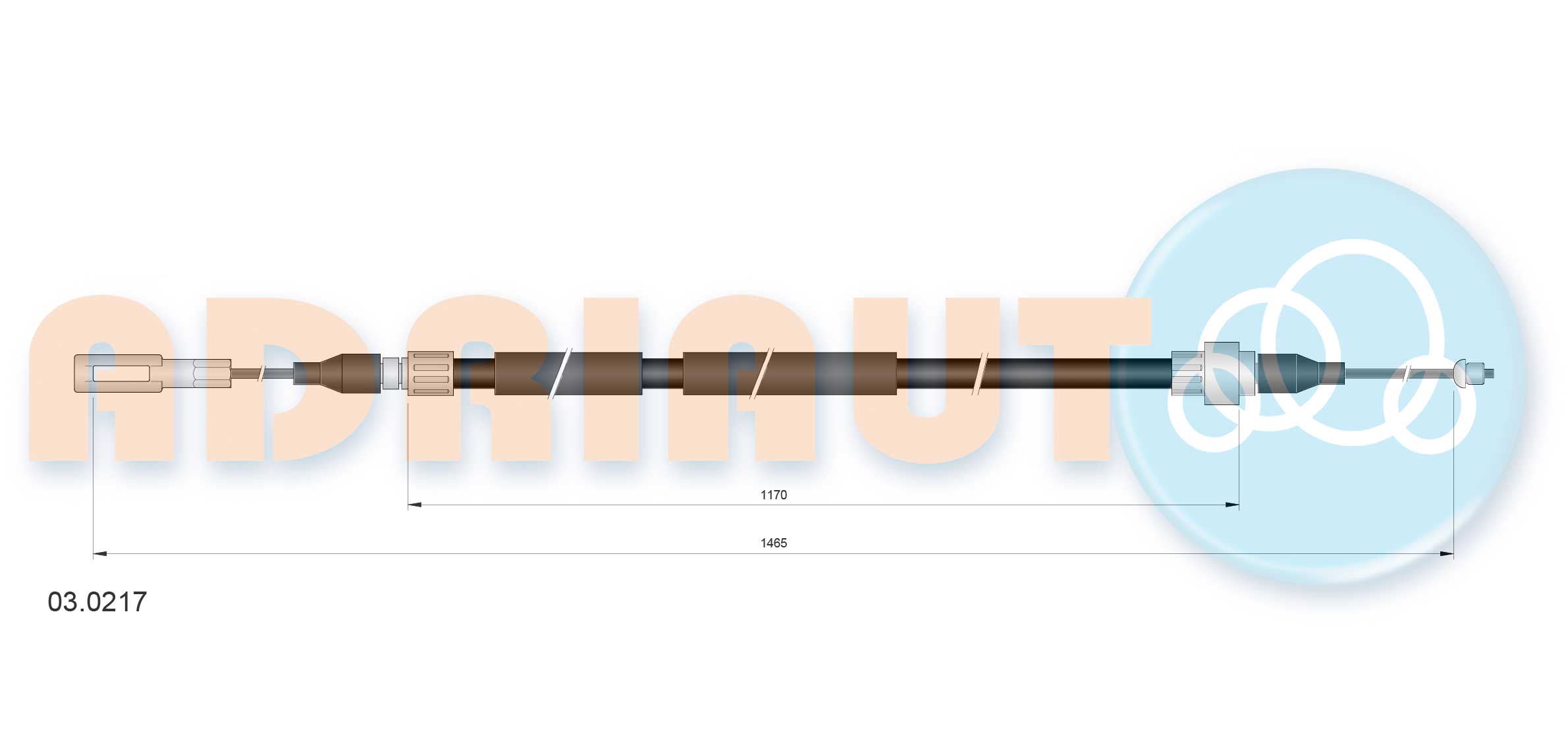 Adriauto Handremkabel 03.0217
