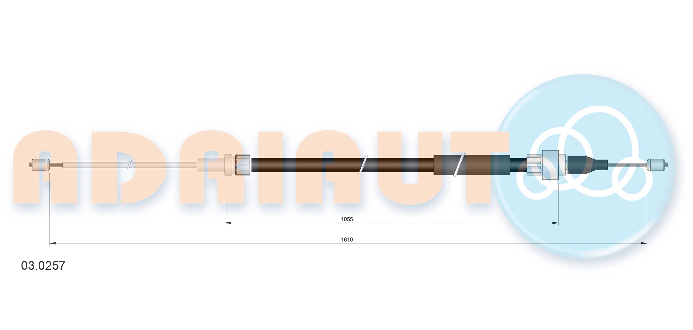 Adriauto Handremkabel 03.0257