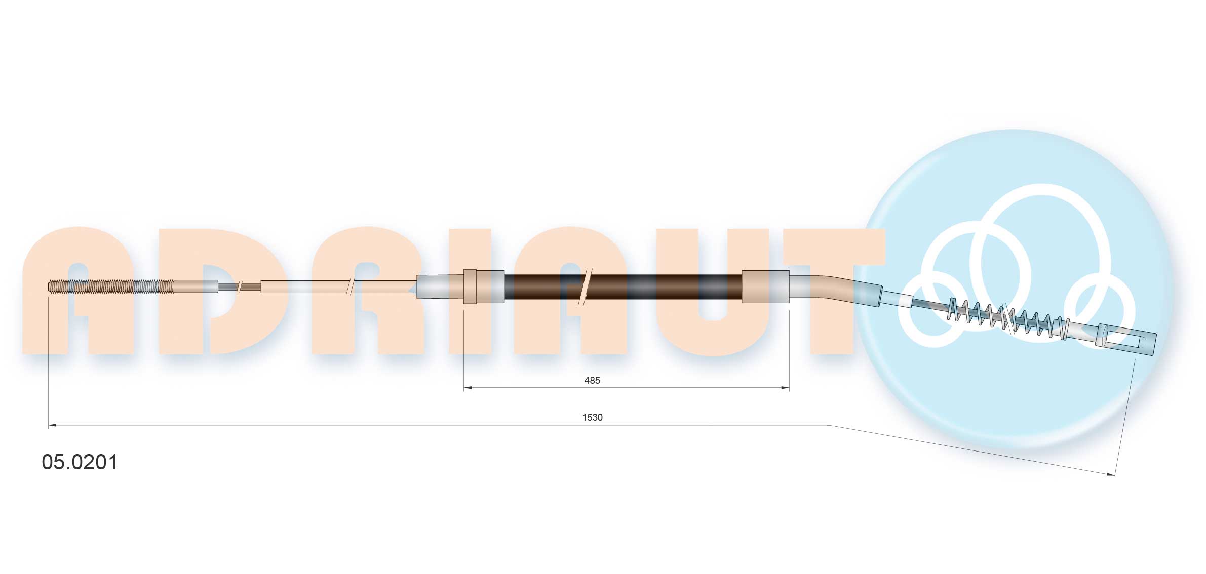 Adriauto Handremkabel 05.0201