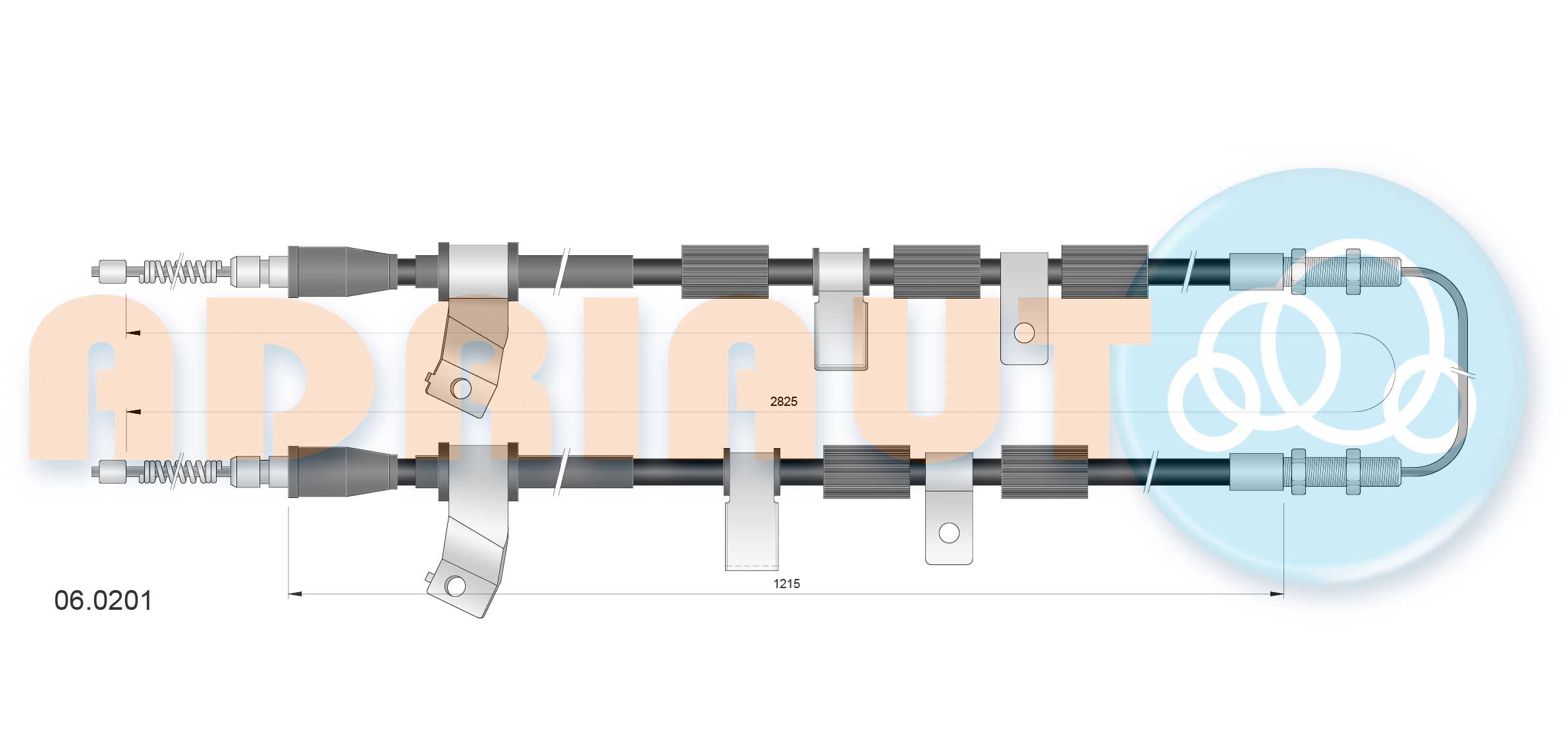 Adriauto Handremkabel 06.0201