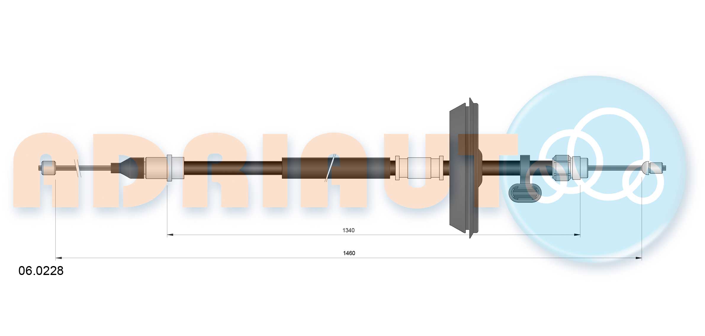 Adriauto Handremkabel 06.0228