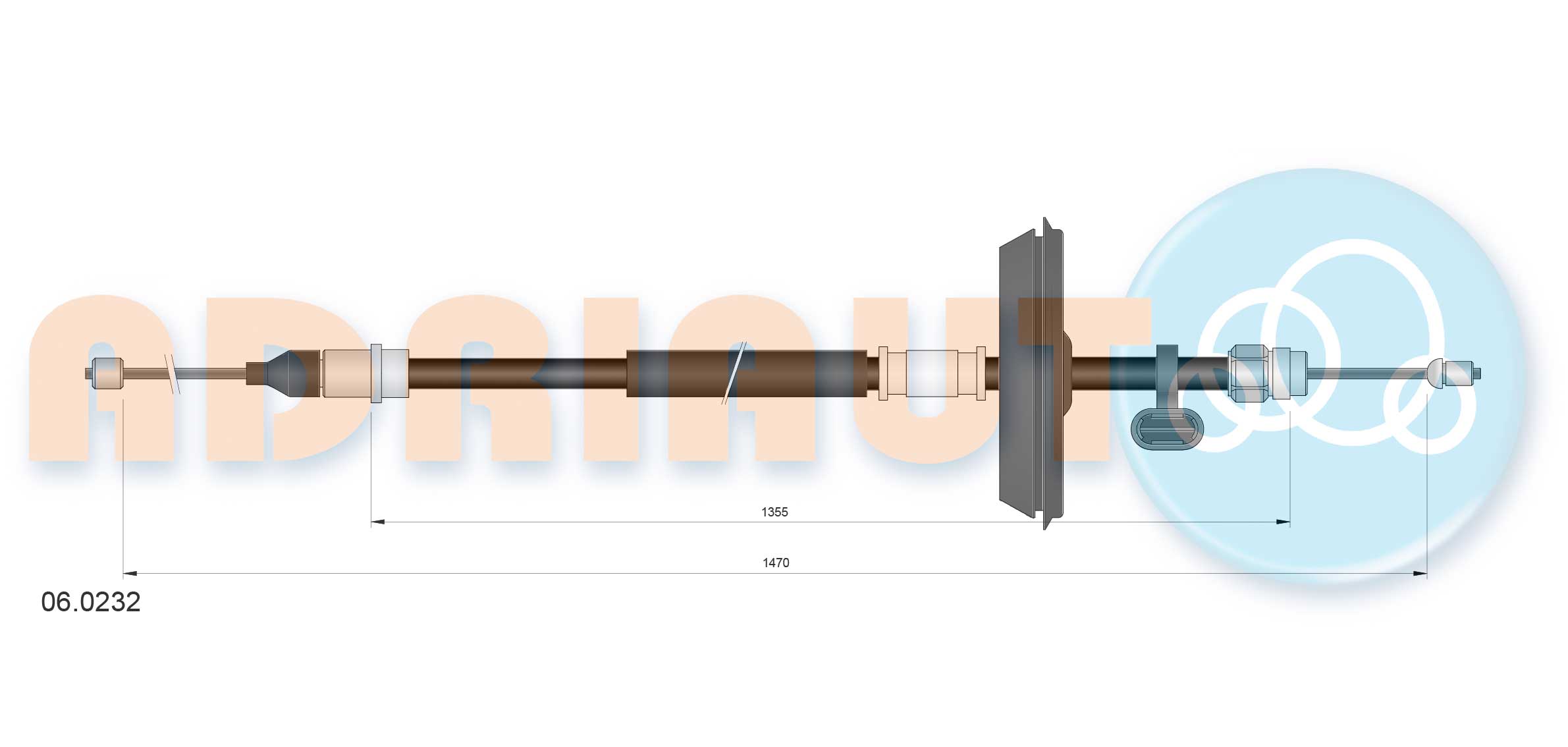 Adriauto Handremkabel 06.0232