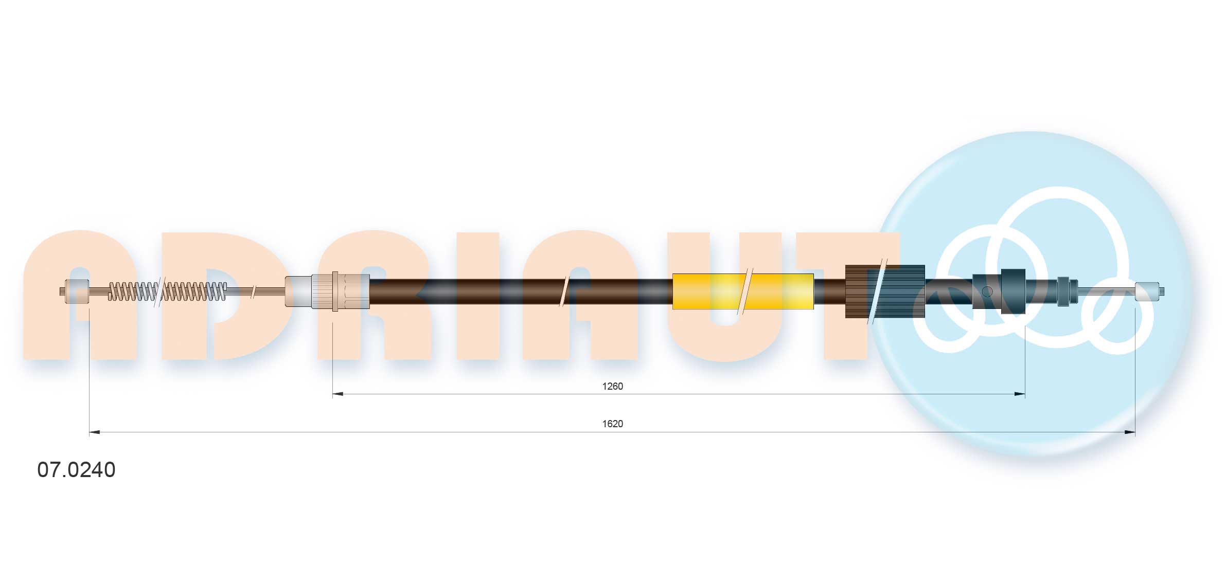 Adriauto Handremkabel 07.0240