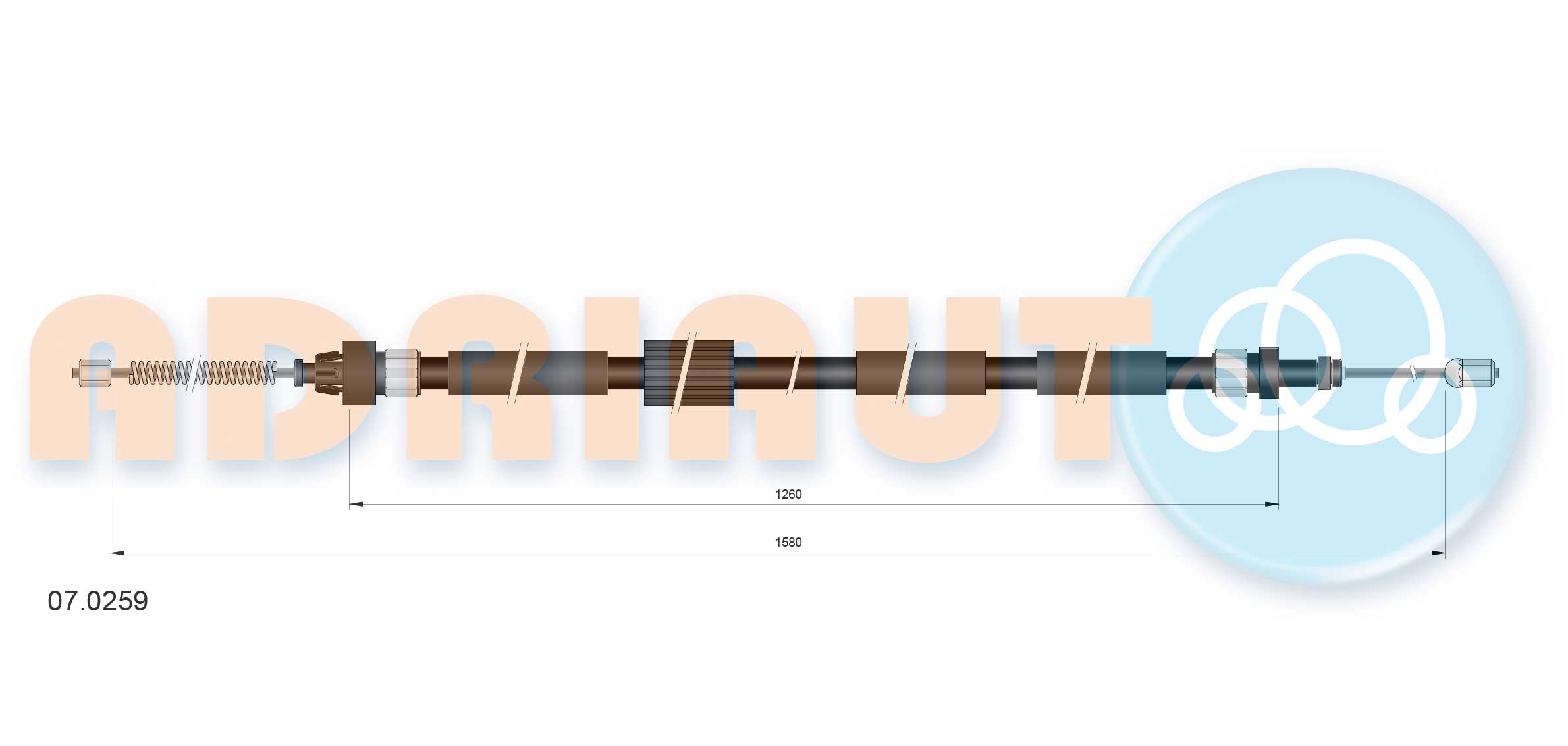 Adriauto Handremkabel 07.0259