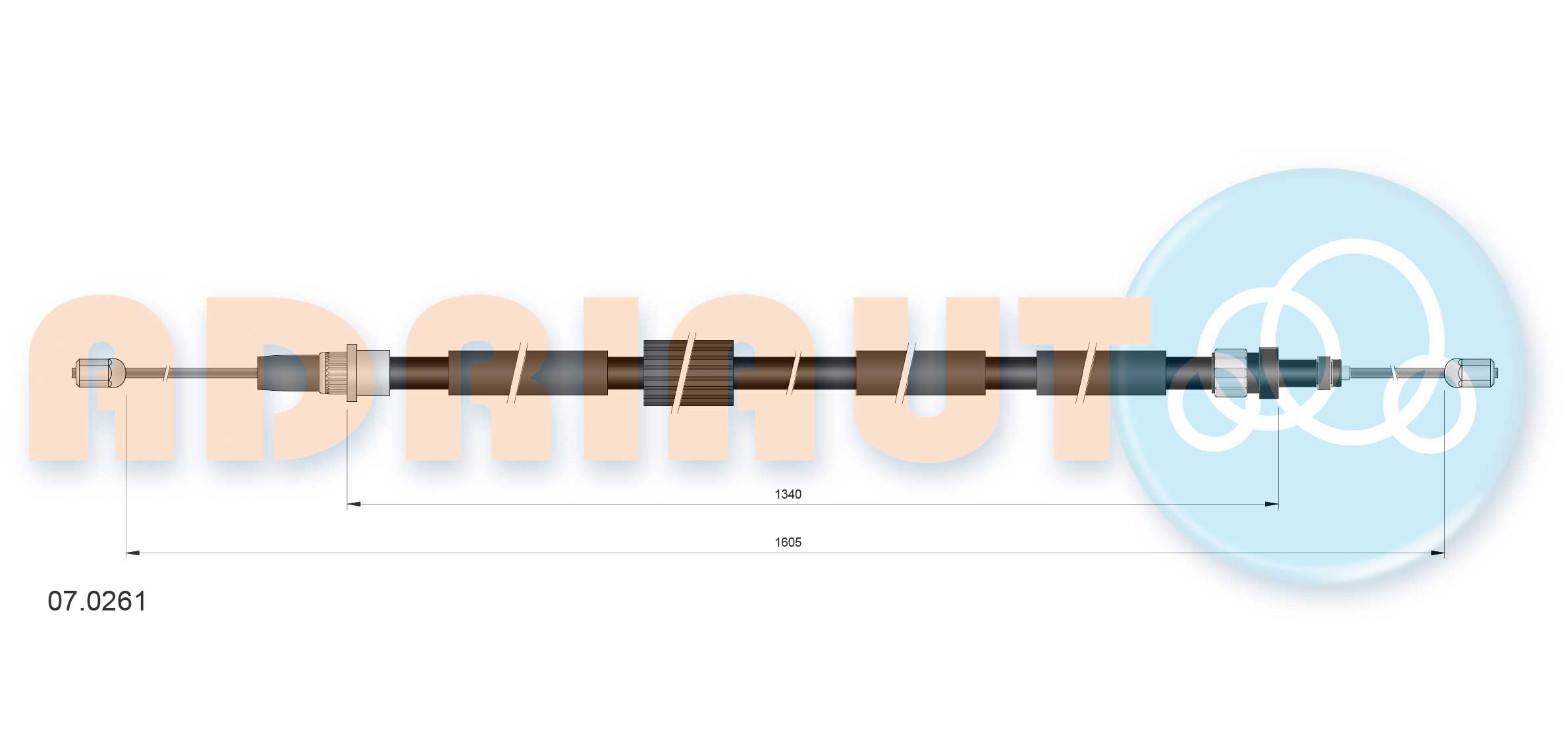 Adriauto Handremkabel 07.0261