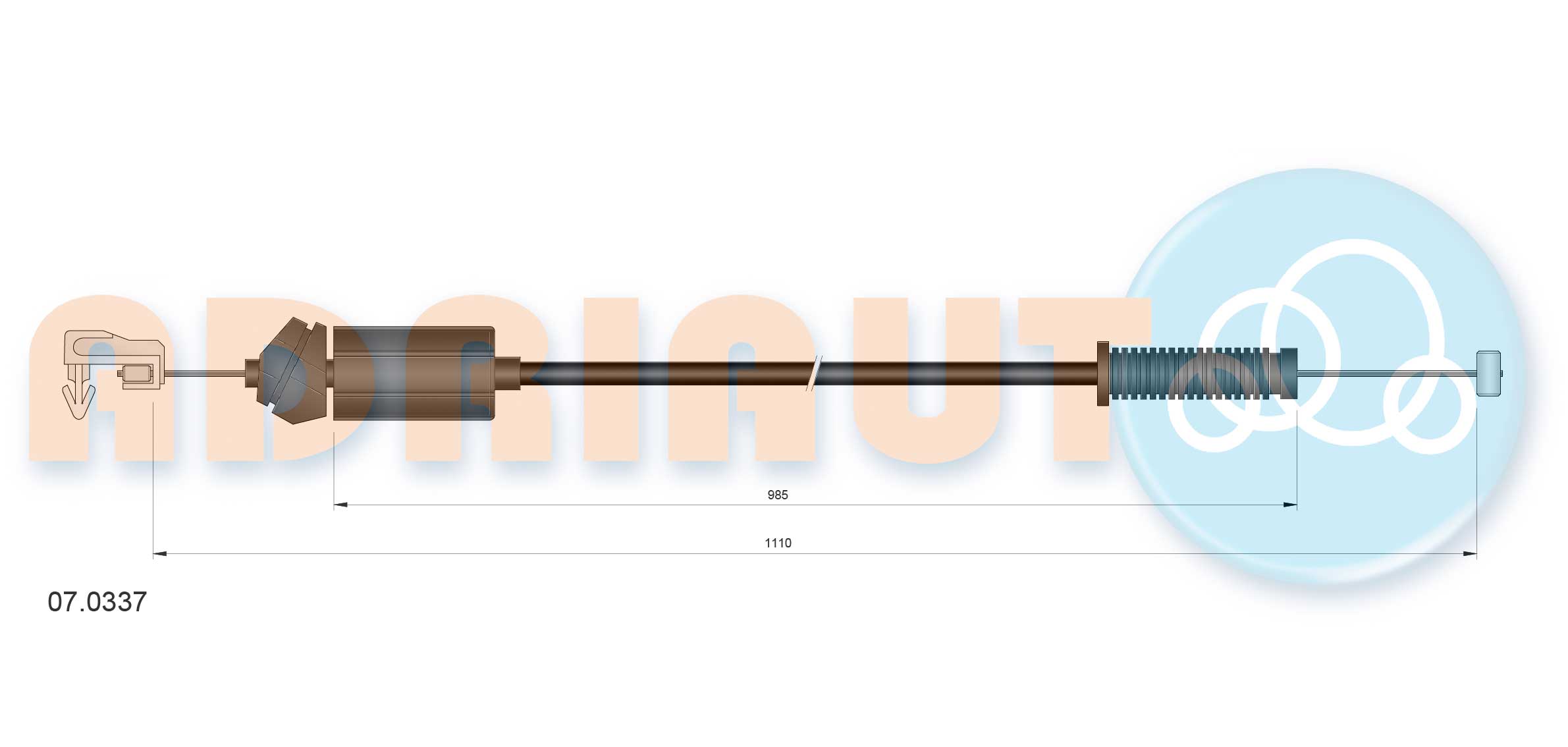 Adriauto Gaskabel 07.0337