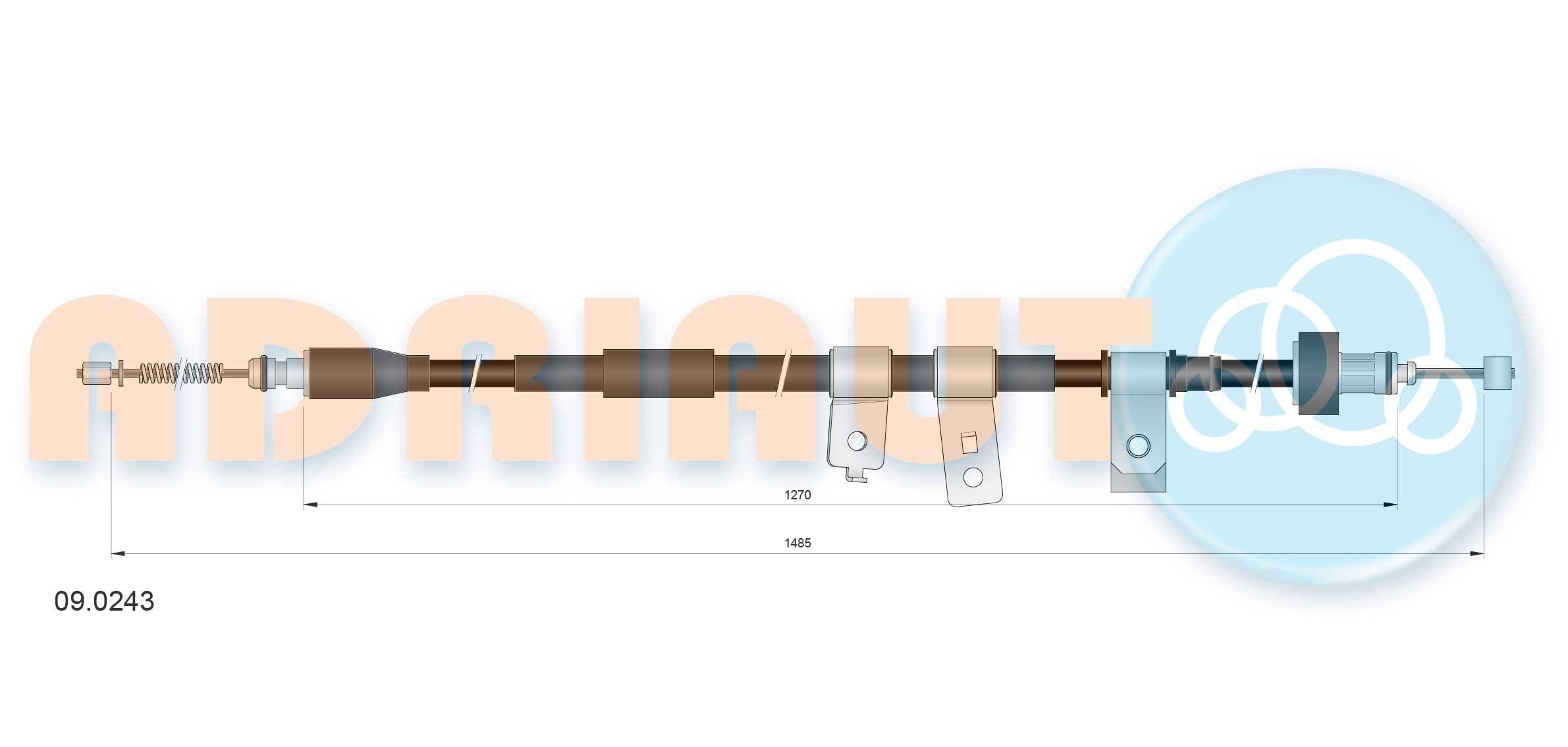 Adriauto Handremkabel 09.0243
