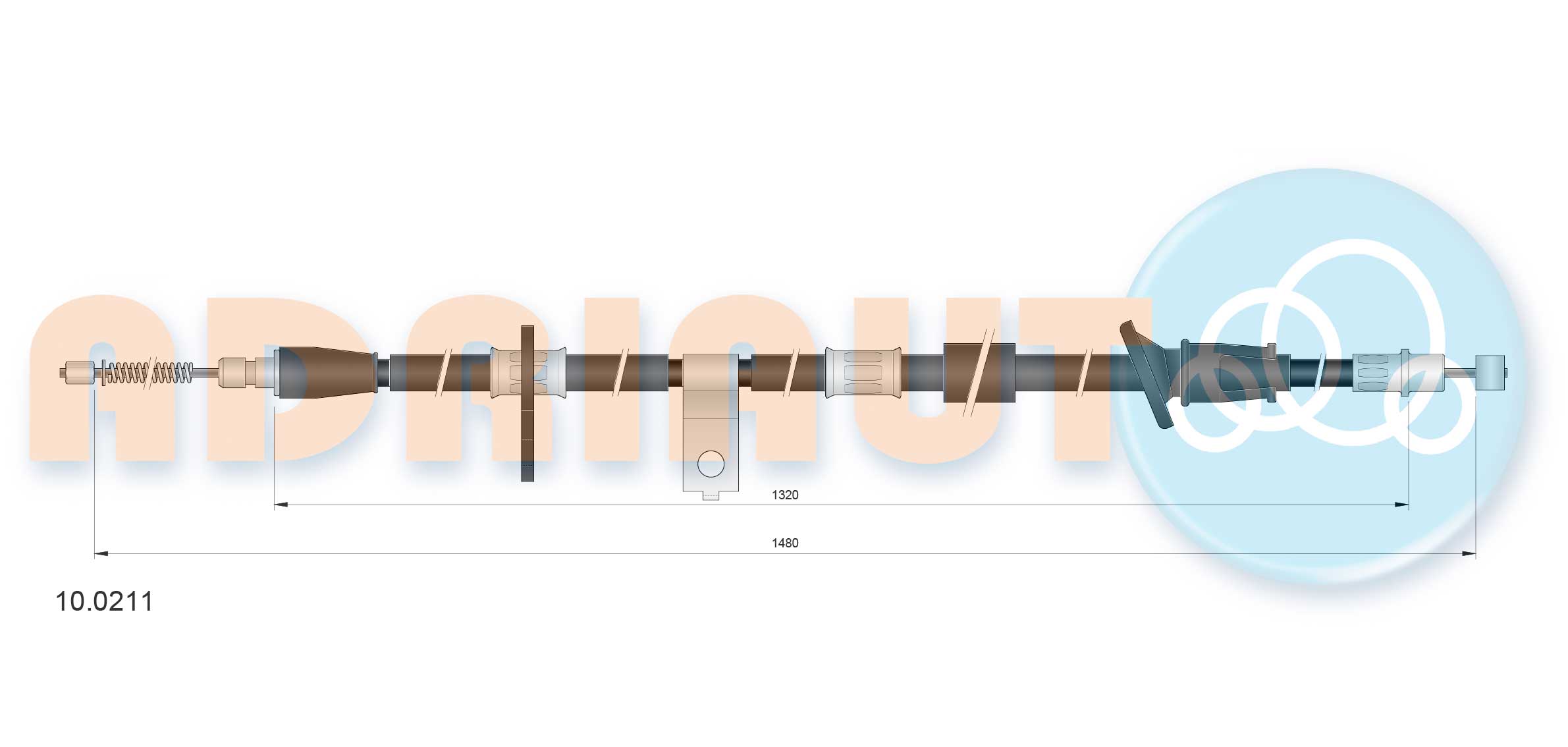 Adriauto Handremkabel 10.0211