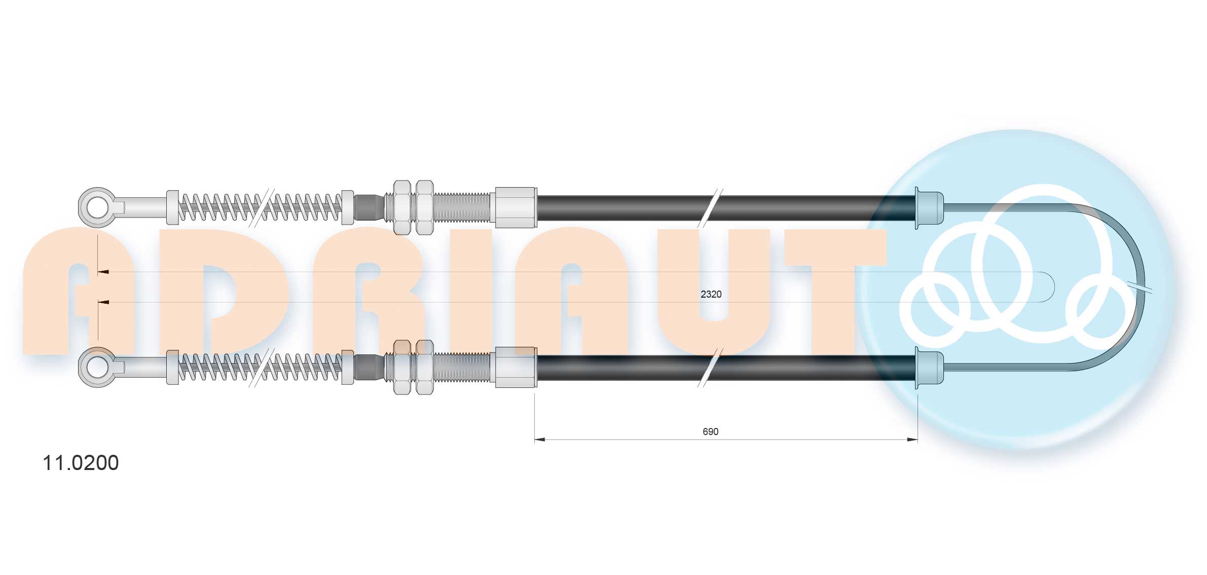 Adriauto Handremkabel 11.0200