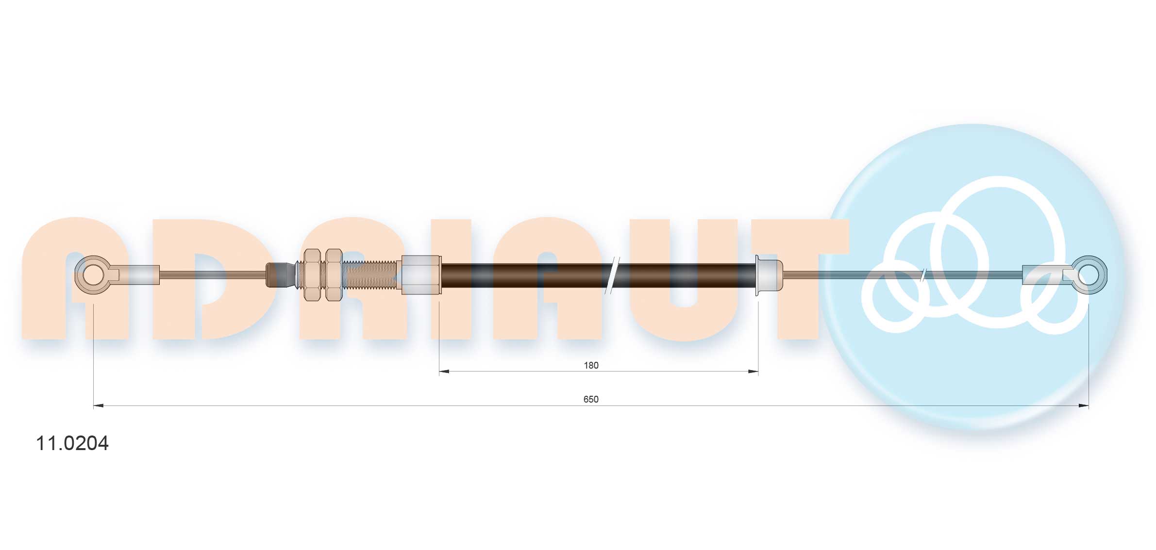 Adriauto Handremkabel 11.0204