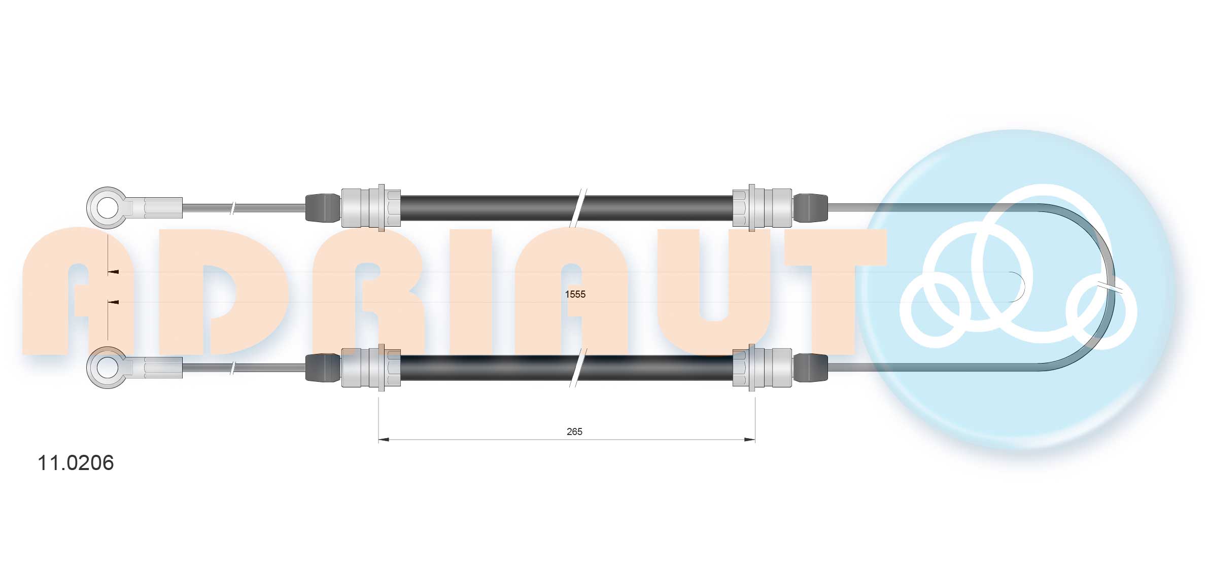 Adriauto Handremkabel 11.0206