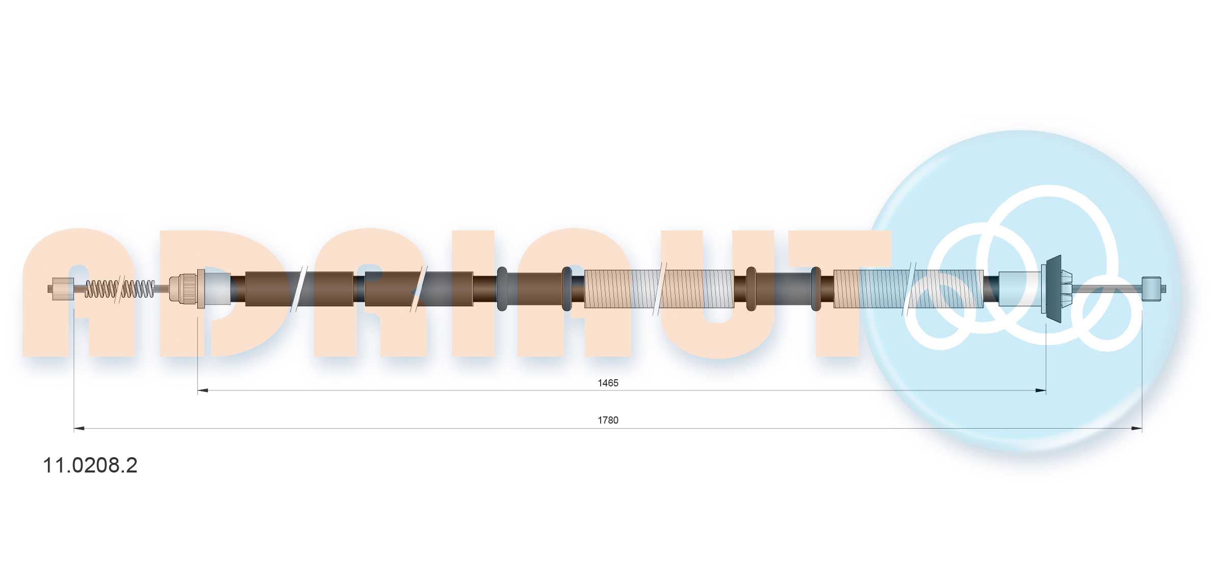 Adriauto Handremkabel 11.0208.2