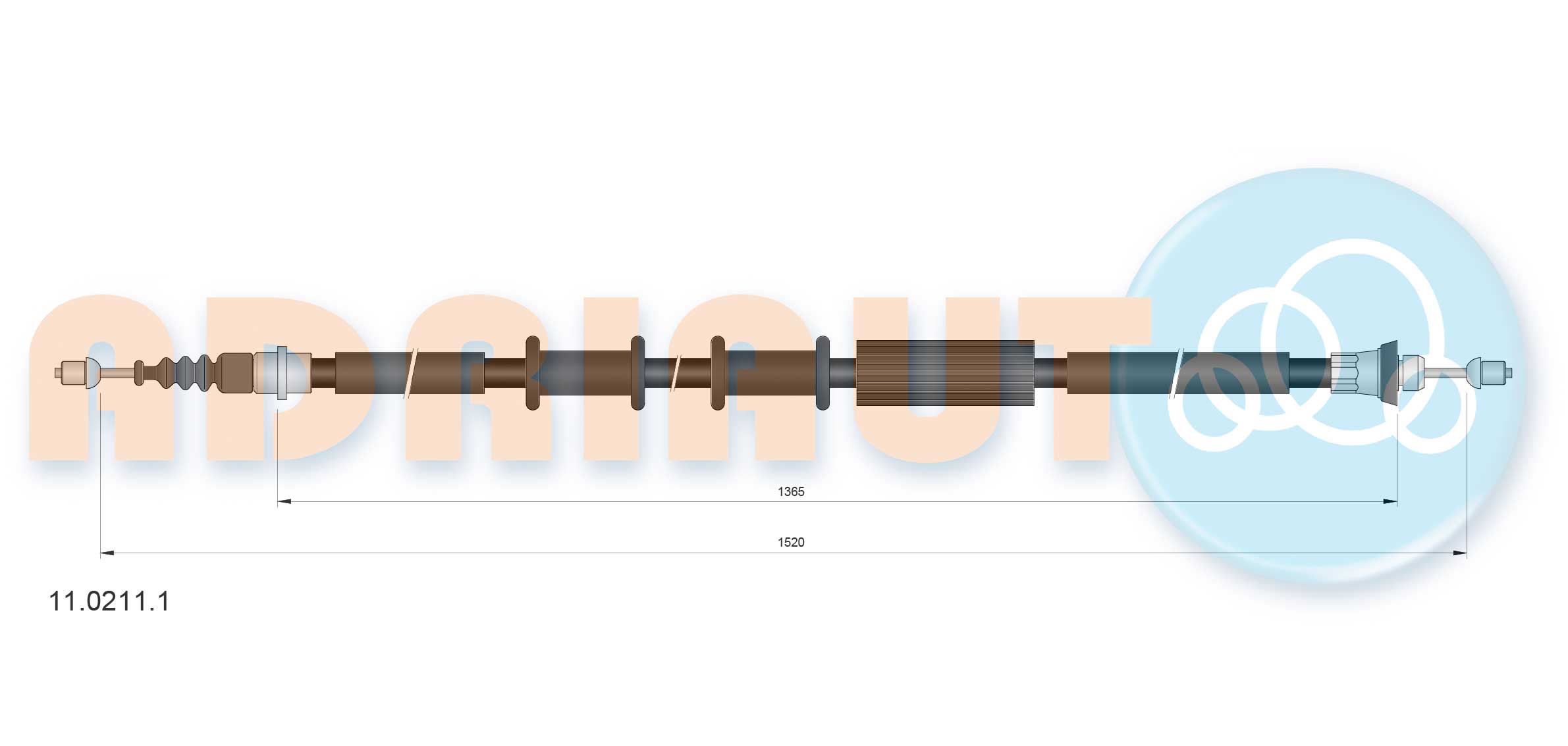 Adriauto Handremkabel 11.0211.1