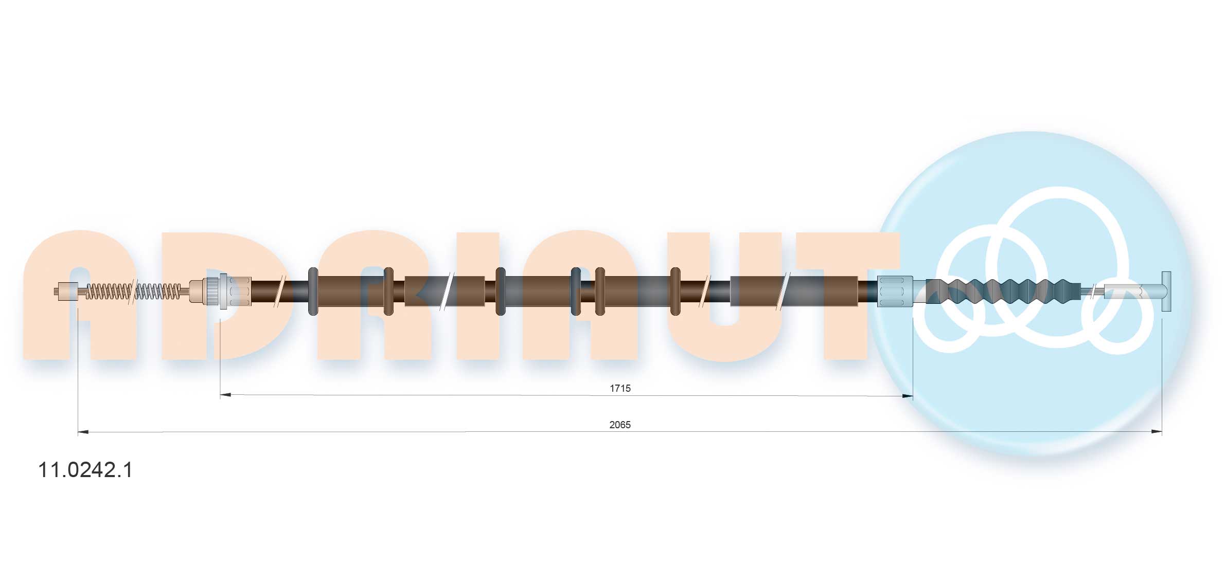 Adriauto Handremkabel 11.0242.1