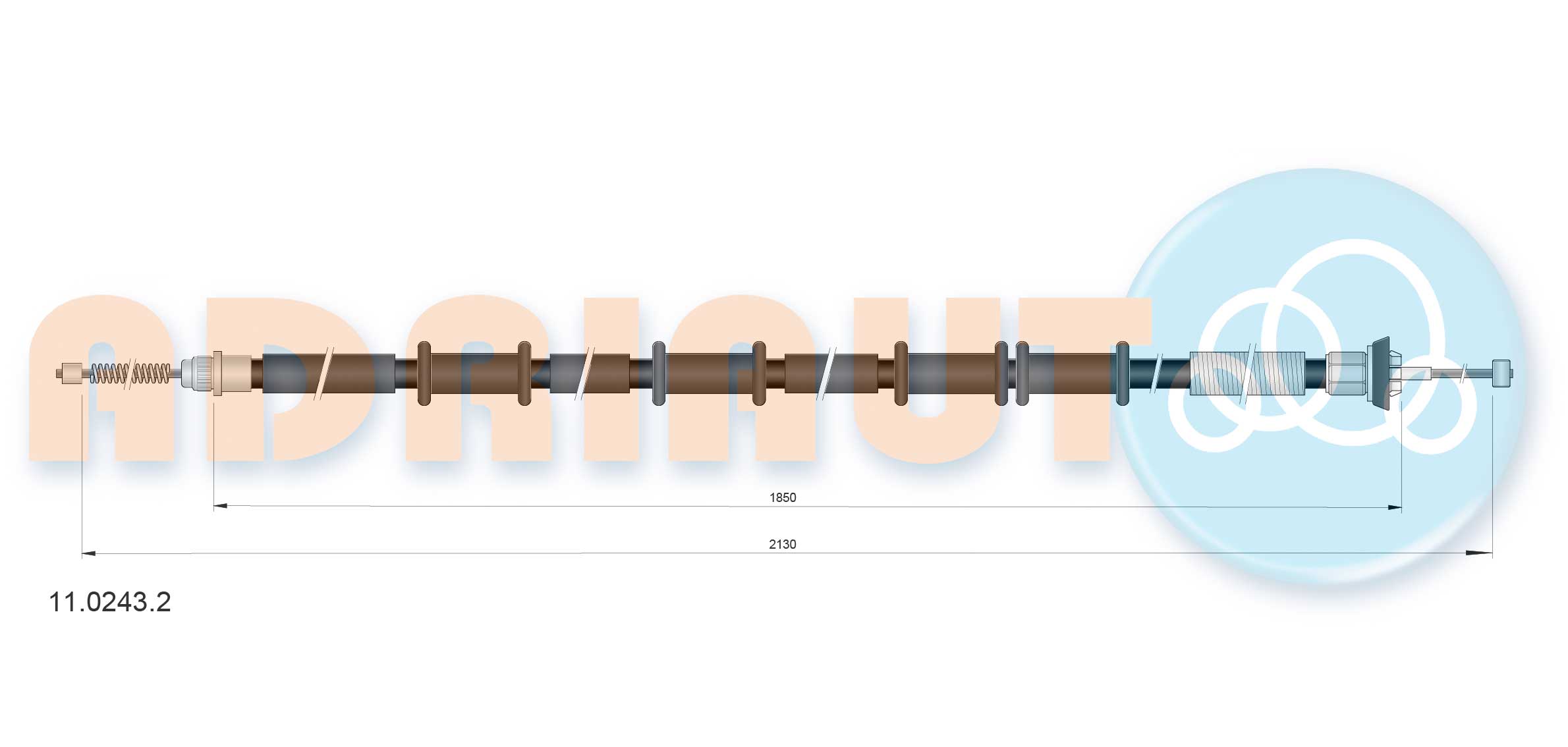 Adriauto Handremkabel 11.0243.2
