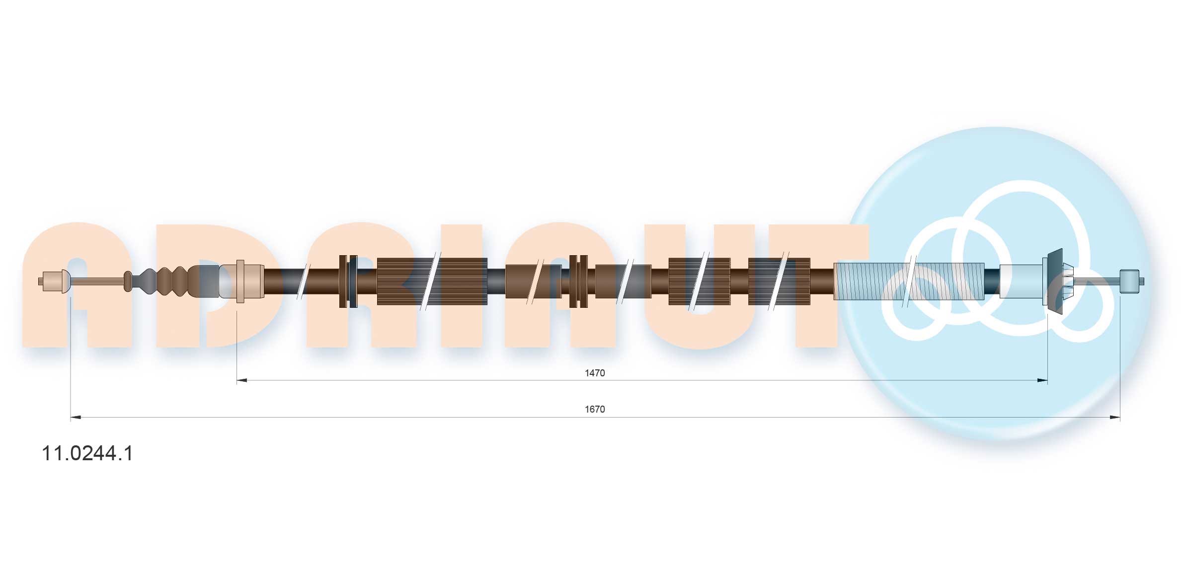 Adriauto Handremkabel 11.0244.1