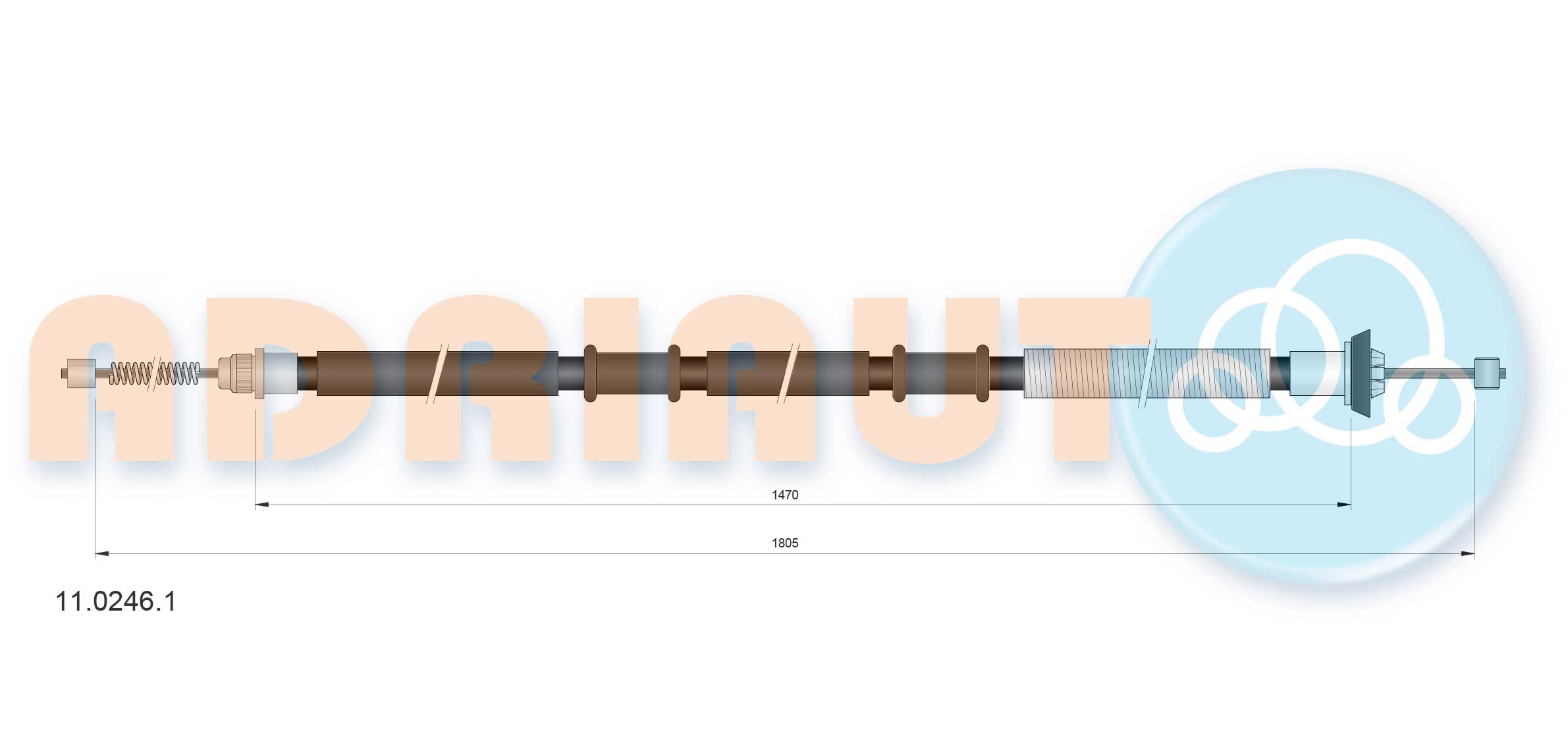 Adriauto Handremkabel 11.0246.1