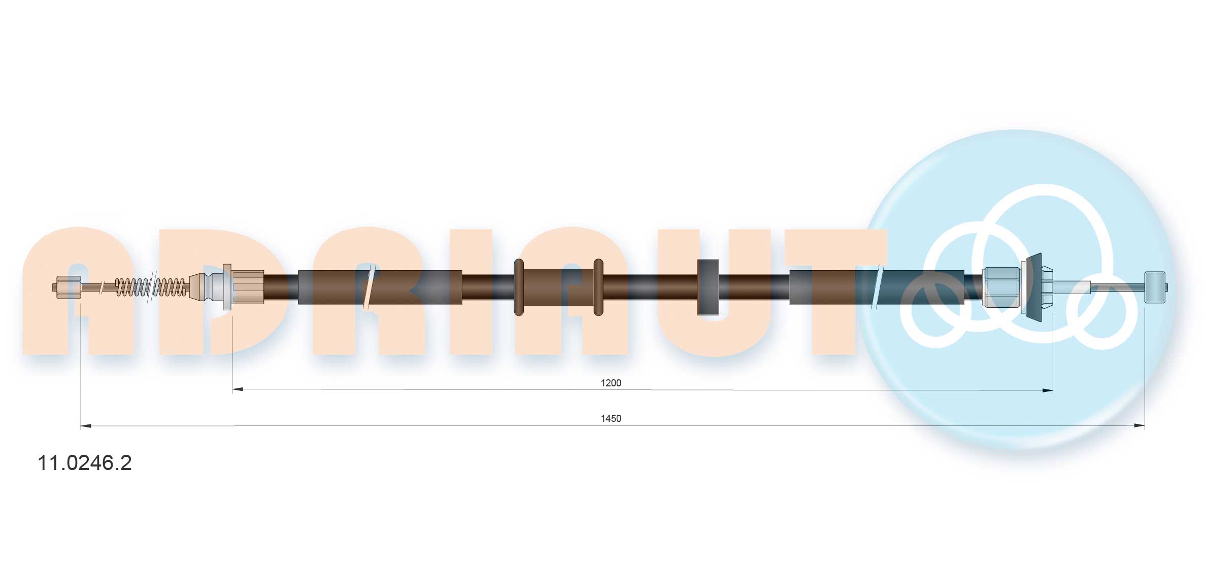 Adriauto Handremkabel 11.0246.2