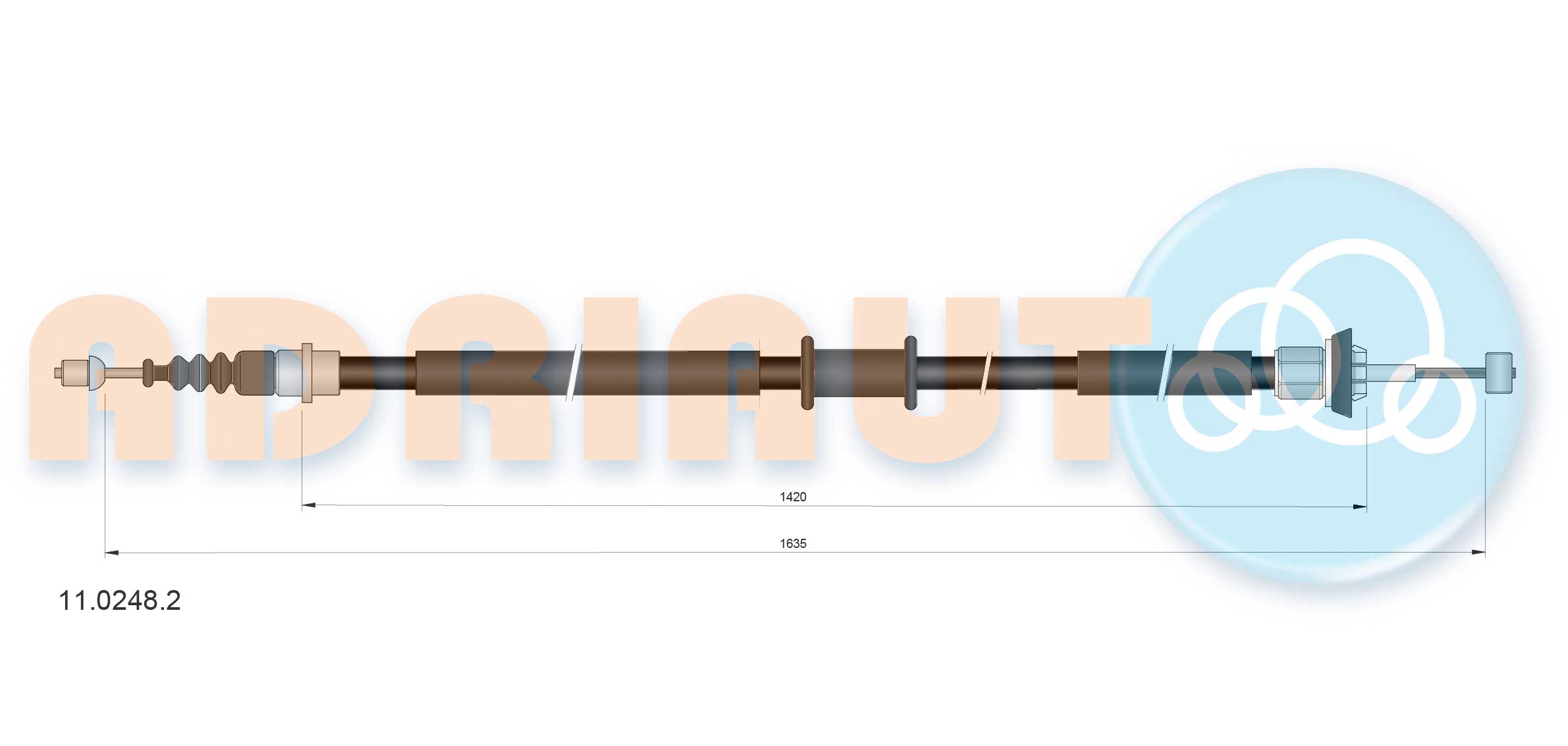 Adriauto Handremkabel 11.0248.2