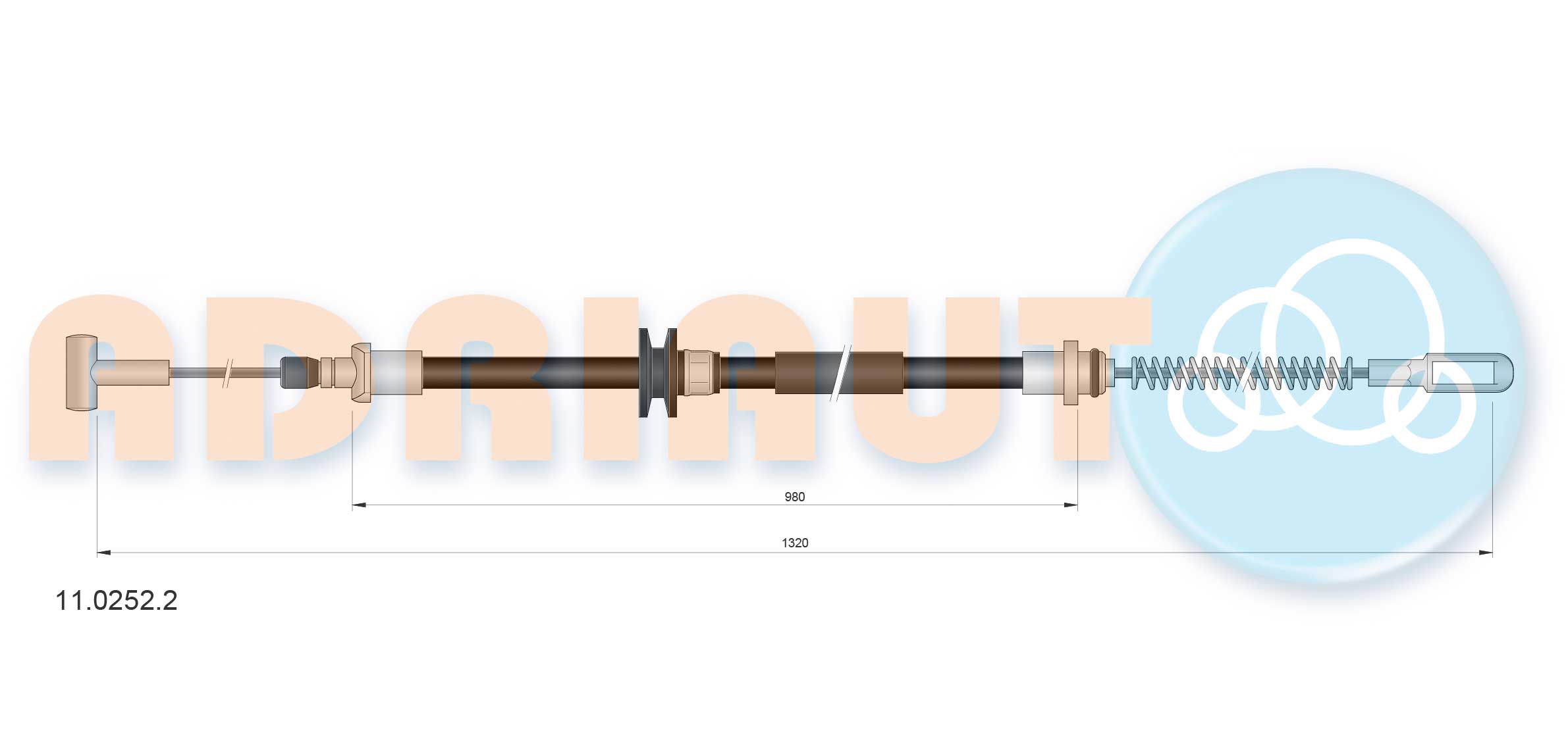 Adriauto Handremkabel 11.0252.2